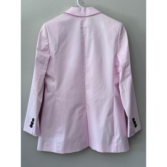 Bogner Pink Pantsuit Women's Sz 4 Cotton Blend Blazer Set Preppy Designer Luxury - Picture 6 of 16